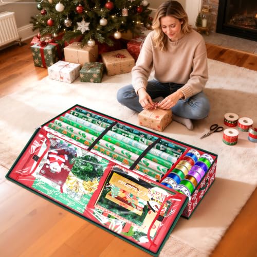 Wrapping Paper Organizer Storage for Christmas, Wave - Image 8