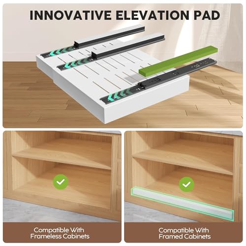 2 Pack Pull Out Cabinet Organizers 21"Deep with Raising - Image 4