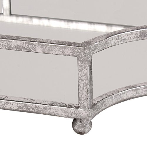 Kate and Laurel Ciel Metal Mirrored Ornate Scalloped Decorative - Image 4