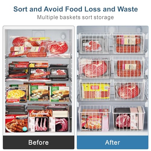 Freezer Organizer Bins - Upright Freezer Organizer Bins, 6 Pack - Image 4