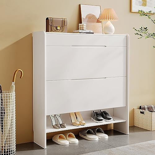 Entryway Hallway Storage Shoe Cabinet，Modern Shoe Cabinet Wooden - Image 1