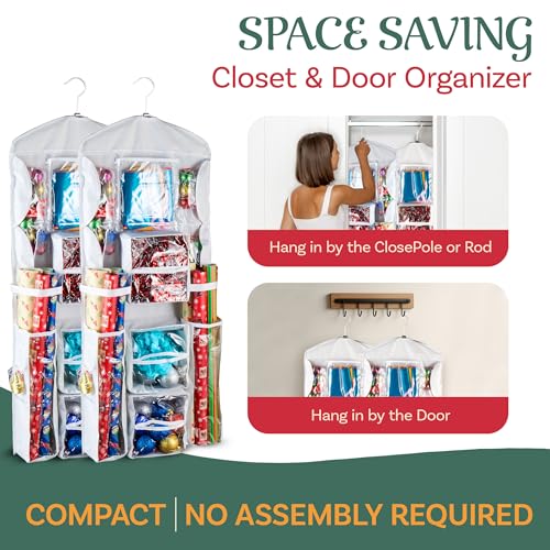 Wrapping Paper Storage Organizers- 2 Pack- Dual Sided - Image 5