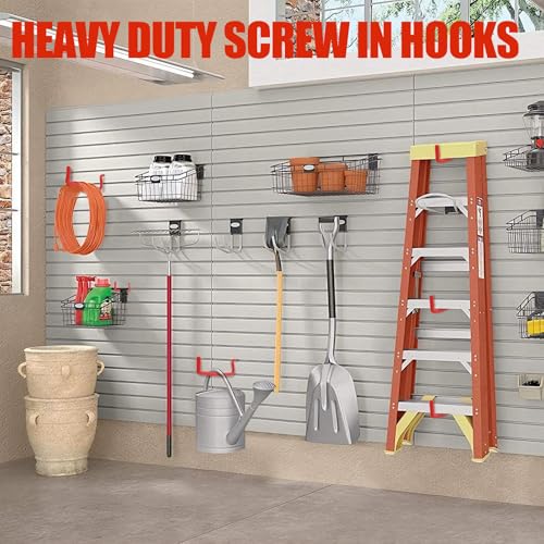 Garage Hooks Heavy Duty, 12-Pack Mixed Utility Garage Hooks - Image 3