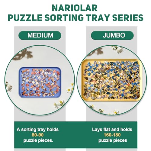 16.9" x 12" Extra-Large Puzzle Sorting Trays Stackable - Image 7