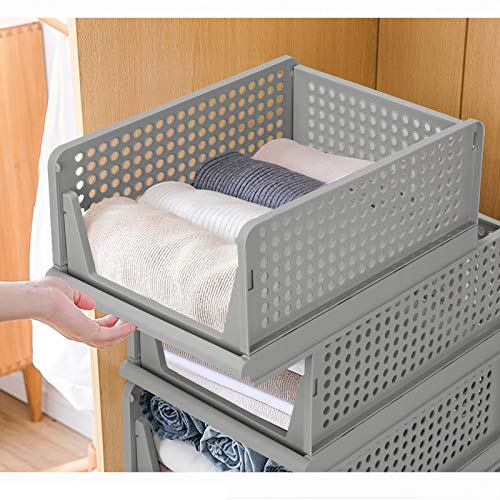 4-Pack Folding Wardrobe Storage Box Plastic Drawer | Home Organization - Image 6