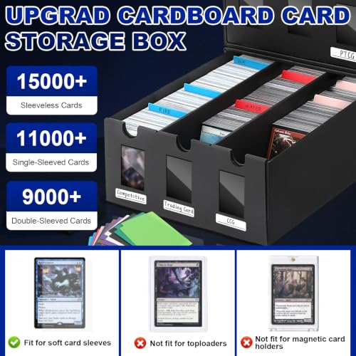 AOBOPLE Card Storage Box,15000+ Cardboard Trading Card - Image 4