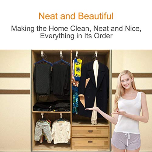 Closet Clothes Hanger Rail,Pull-Out Closet Rod 30-60cm - Image 6