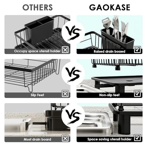 GAOKASE Dish Drying Rack for Kitchen Counter,Stainless Steel - Image 4