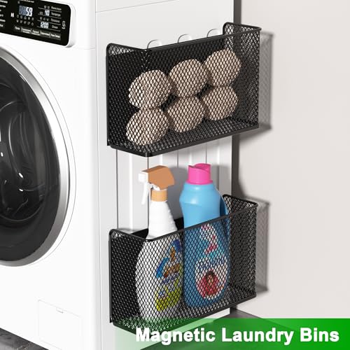 Magnetic Shelf Fridge Basket Bin for Washer Dryer Locker - Image 7