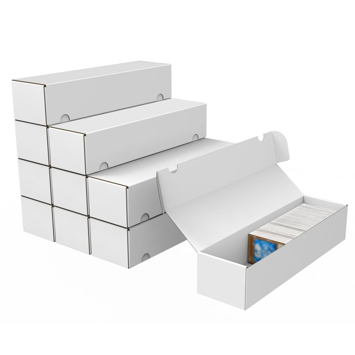 Trading Card Storage Box, 10-Pack 1100 Count White | Home Organization - Image 1