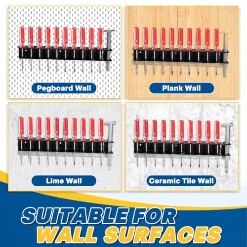 Screwdriver Organizer,Screw Driver Holder Wall Mount Rack - Image 7