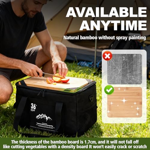 Camping Bag 36L Tactical Camp Kitchen Organizer, Cutting Board - Image 7