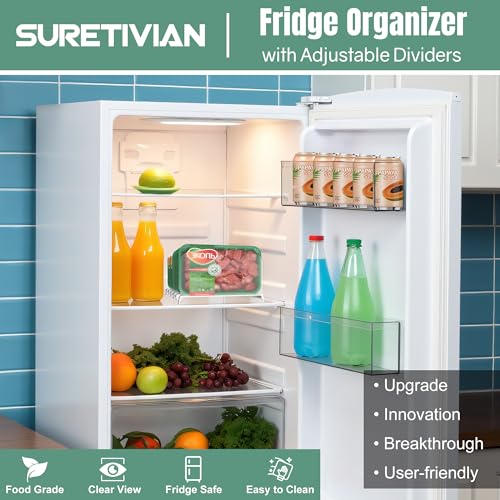 Freezer Organizer,12" Visible Fridge Organizer Rack - Image 4