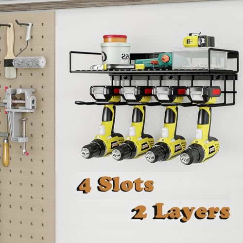 Power Tool Organizer Heavy Duty Wall Mount Drill Tools Holder - Image 4