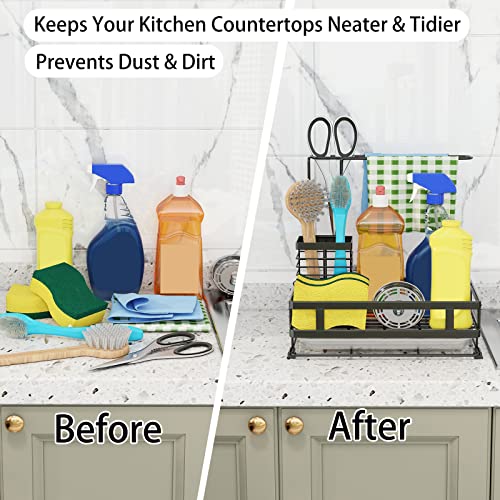 Godboat Kitchen Sink Organizer with Brush Rack - Sink Caddy - Image 5
