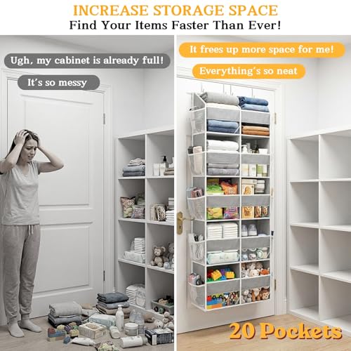 Ofiray-home 5-Tier Over Door Organizer, 10-Compartment - Image 3