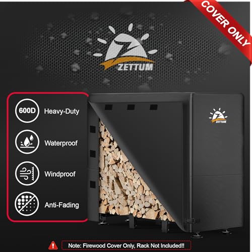 Firewood Rack Cover 4 Feet - 600D Wood Rack Cover | Home Organization - Image 4