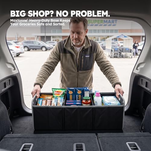 3-Comp Car Trunk Organizer with Securing Straps & | Home Organization - Image 4