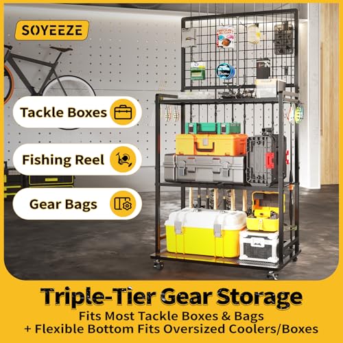 Large Size Fishing Rod Holders for 12 Rods, Rolling - Image 7