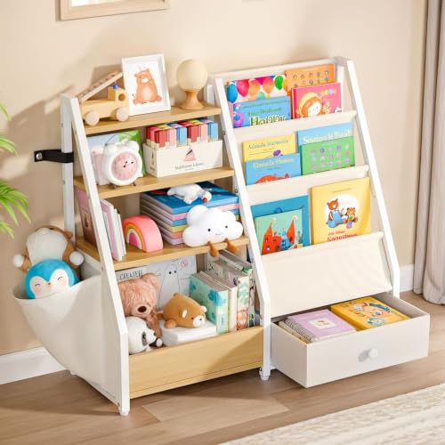 HAVLOTII Kids Bookshelf and Toy Storage - Toddler Ba | All Products - Image 2