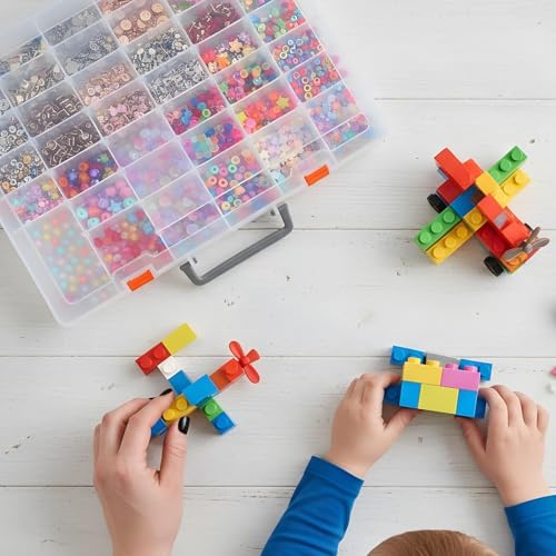 2 Pcs Large 48 Grids Clear PP Plastic Organizer Box | All Products - Image 7