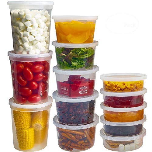 DuraHome Food Storage Containers with Lids 8oz, 16oz - Image 2