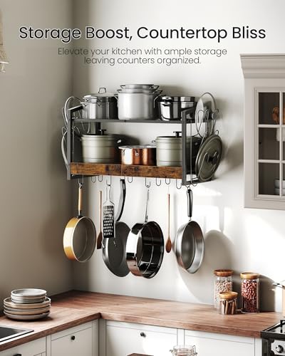 CHOEZON Hanging Pot Rack, Pot Rack Wall Mounted - Image 6