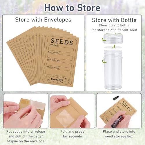 Seed Storage Organizer, Metal Seed Saving Box with Lid - Image 8