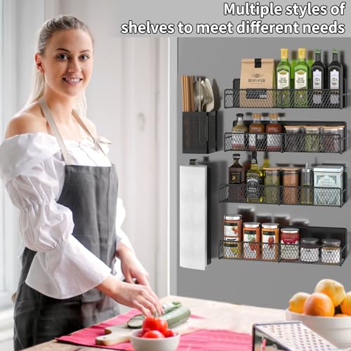 Magnetic Spice Rack for Refrigerator, 6 Pack 100% Me - Image 7
