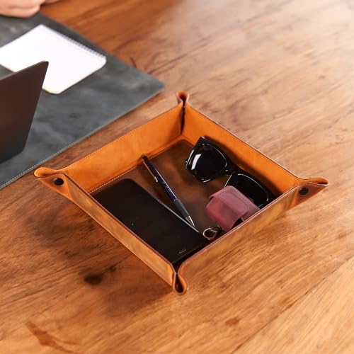 Handmade Leather Catch All Tray and Organizer for Ke | All Products - Image 6