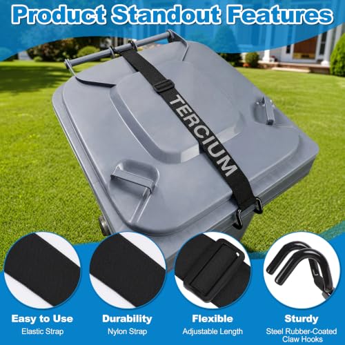 Metal Non-Slip Double Claw Trash Can Lid Lock - Image 3