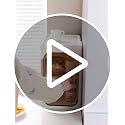 4 Tier Slim Bathroom Storage Cabinet, Foldable and Movable, White - Image 8