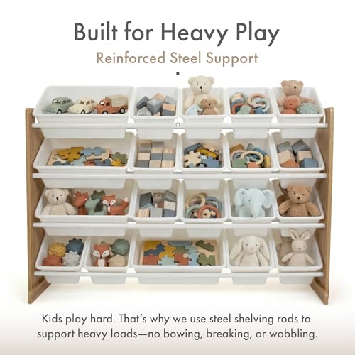Humble Crew Kids Toy Organizer with 20 Bins, 4 Tier Storage - Image 5