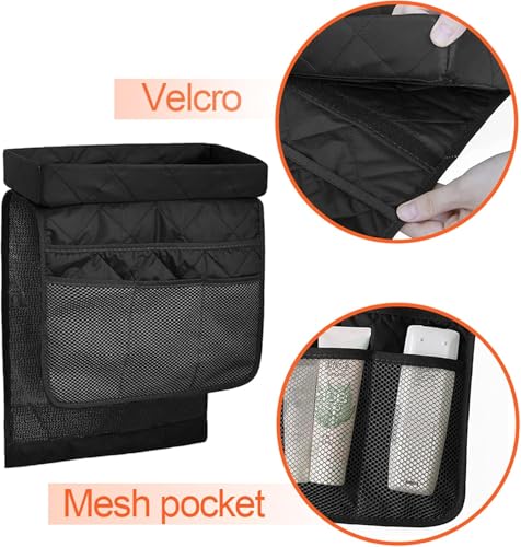 Couch Cup Holder Tray with Detachable Tray, Flodable - Image 5