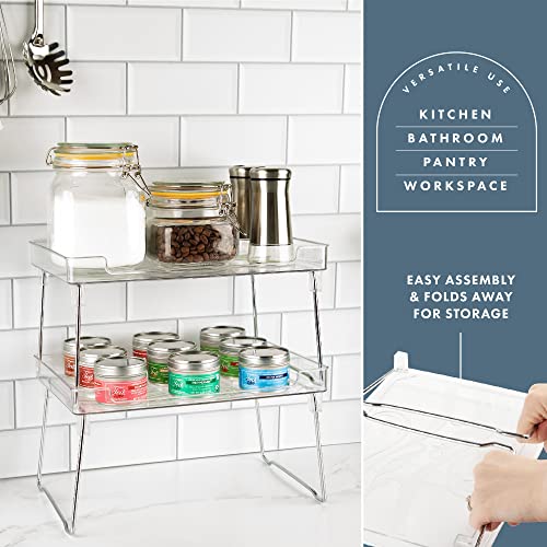 Masirs Clear Stackable Shelf, Easily Organize Your Kitchen - Image 5