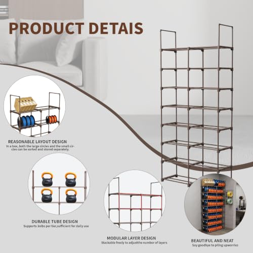 8-Tier 2-Column Modular 3D Printer Filament Storage Rack - Image 6