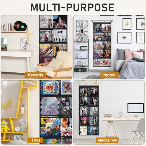 Portable Vinyl Record Frame, 12-inch Vinyl Door Hanging - Image 8