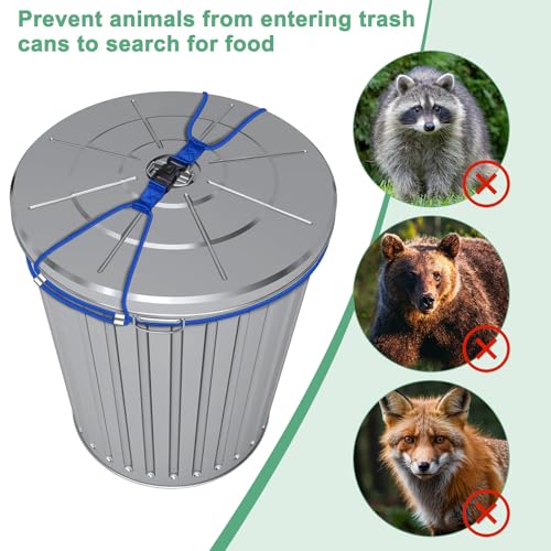M METERXITY 1-Set Trash Can Locks for Animals, 30-50 Gallon - Image 5