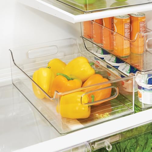 iDesign Stackable Clear Plastic Storage Bin, 4-Pack - Image 4
