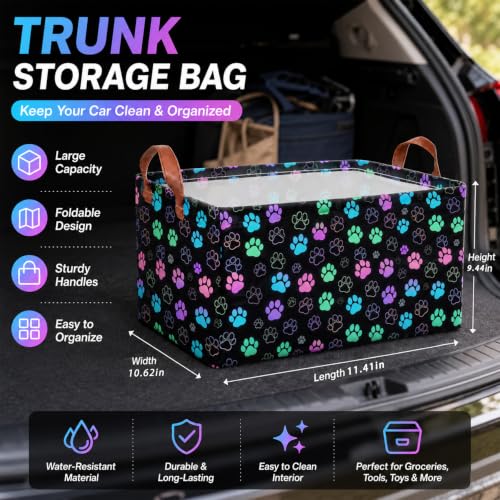 Flower Car Trunk Organizer 20L Collapsible Auto Storage - Image 3