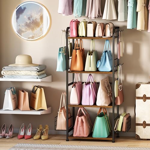 koozuuyk 4-Tier Purse Organizer for Closet with 3 Si | All Products - Image 7