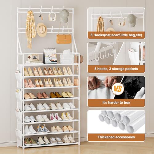 Shoe Rack 8 Tier Large Shoe Organizer Storage 32-40 Pairs - Image 6