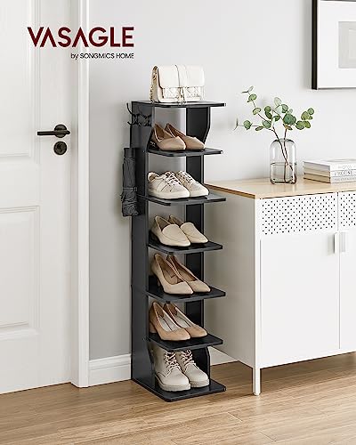 VASAGLE 7-Tier Vertical Shoe Rack, Narrow Shoe Storage - Image 3