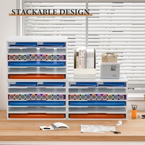 6-Tiers Construction Paper Organizer for 12" x 18" Paper - Image 3