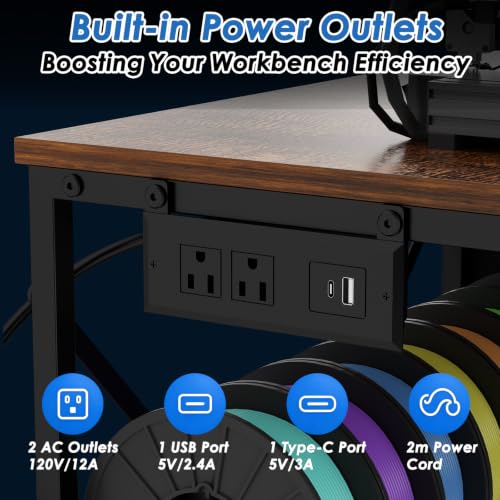 3D Printer Table with Filaments Storage, 3D Printer Stand - Image 5