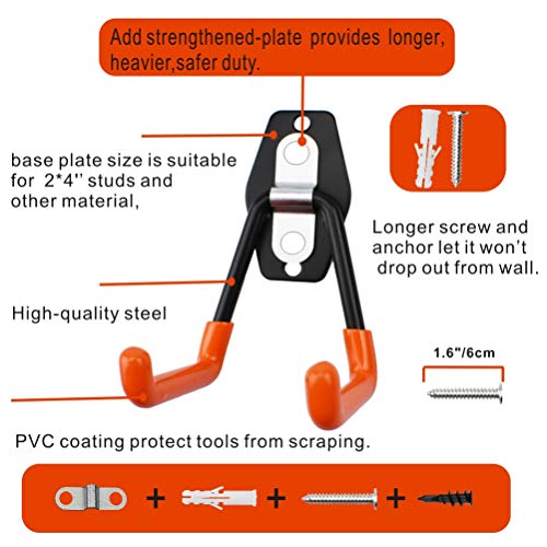 PHUNAYA Garage Storage Utility Hooks,Wall Mount&Heavy Duty - Image 7