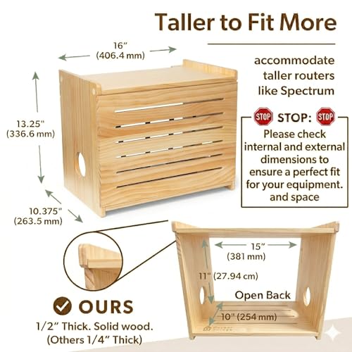 WiFi Router Storage Cabinet Router Box Hider WiFi Box Hider Shelf - Image 4
