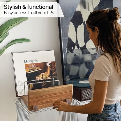 Vinyl Record Holder Stand & Storage Rack - Image 3