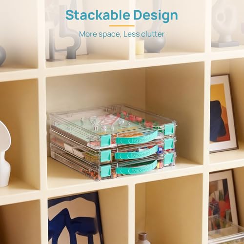 Vtopmart 2 Pack Board Game Storage with Handle | Home Organization - Image 7