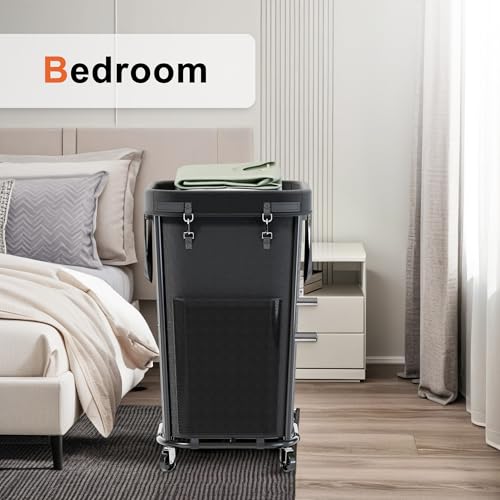 Laundry Basket with Wheels Rolling Laundry Basket | Laundry & Clothing - Image 7